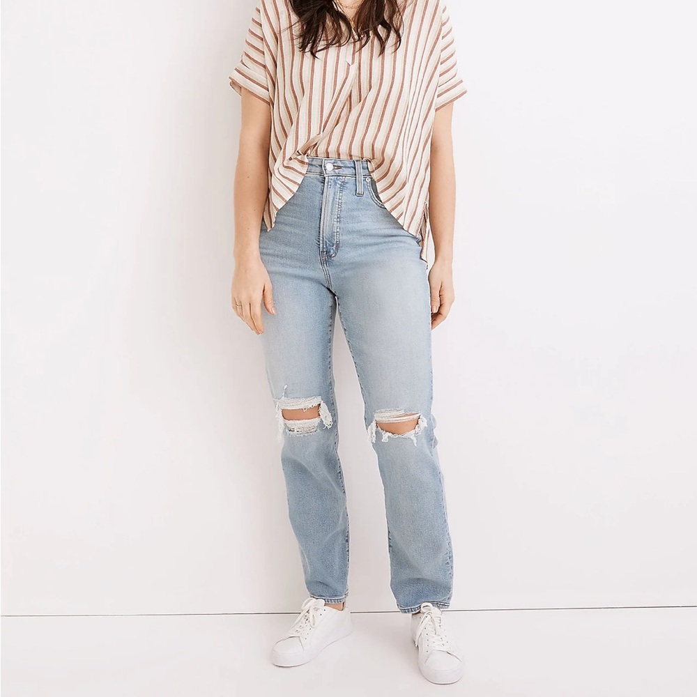 NWT Madewell Curvy Perfect Vintage Straight Jeans